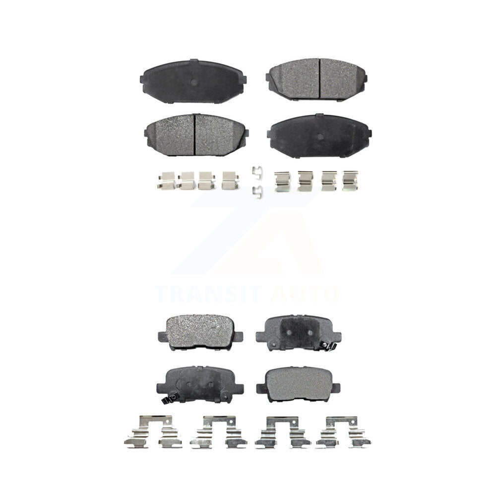 Ceramic Brake Pads Front Rear Kit For Honda Odyssey Acura MDX