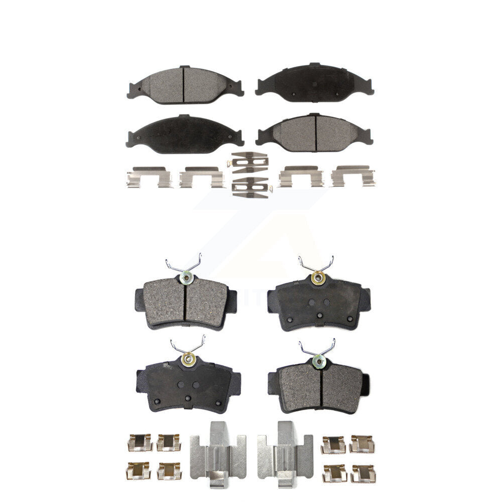 Ceramic Brake Pads Front Rear Kit For Ford Mustang