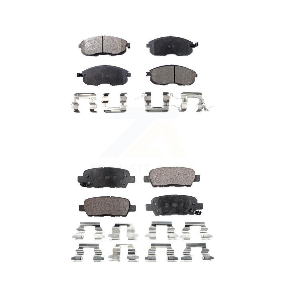Ceramic Brake Pad Front Rear Kit For Nissan Sentra Altima Juke 350Z INFINITI G35