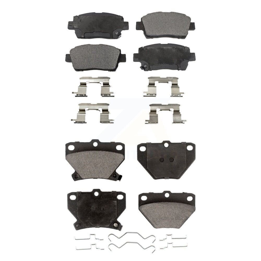 Ceramic Brake Pads Front Rear Kit For 2000 Toyota Celica GT