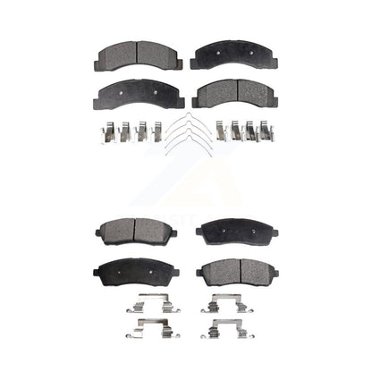 Ceramic Brake Pads Front Rear Kit For Ford F-350 Super Duty F-250 Excursion