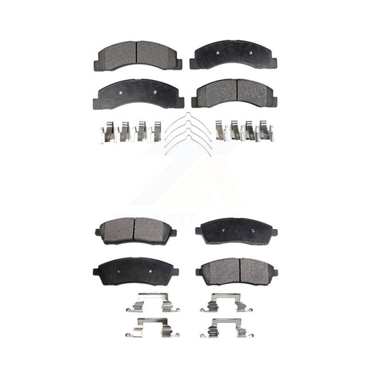 Ceramic Brake Pads Front Rear Kit For Ford F-350 Super Duty F-250 Excursion