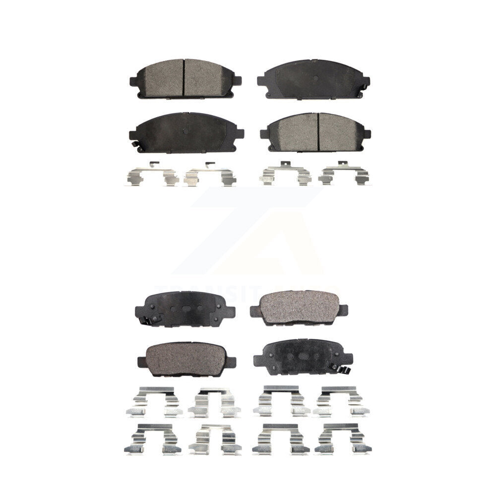 Ceramic Brake Pads Front Rear Kit For Nissan X-Trail Quest