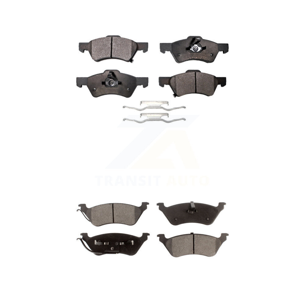 Ceramic Brake Pad Front Rear Kit For Dodge Grand Caravan Chrysler Town & Country