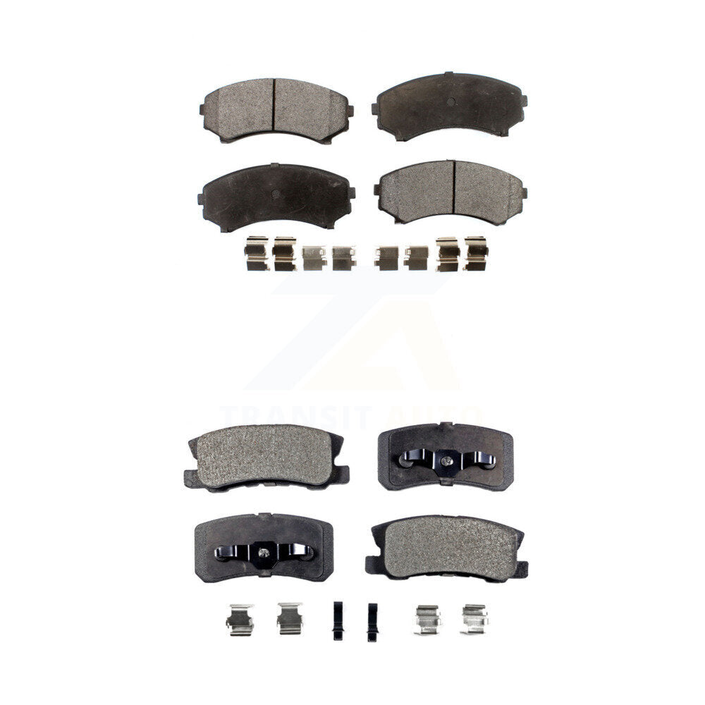 Ceramic Brake Pads Front Rear Kit For Mitsubishi Endeavor Montero
