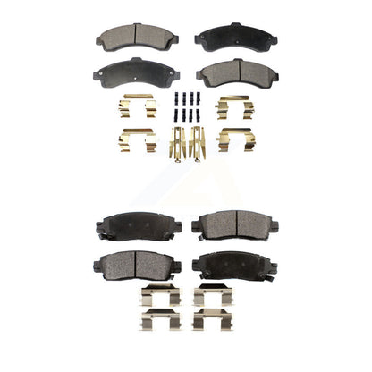 Ceramic Brake Pads Front Rear Kit For GMC Chevrolet Envoy Trailblazer XL EXT SSR