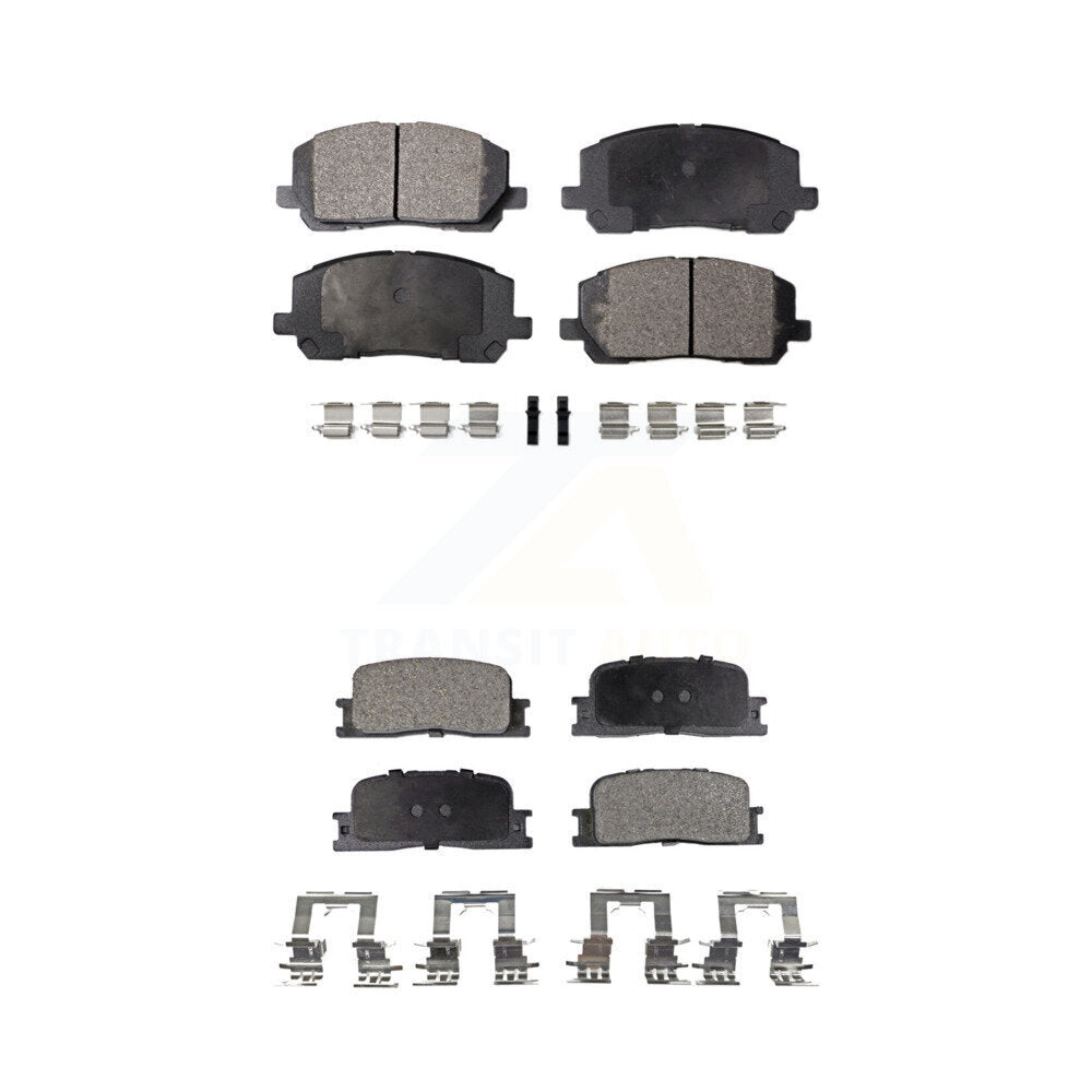 Ceramic Brake Pads Front Rear Kit For 2001-2003 Toyota Highlander