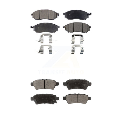 Ceramic Brake Pads Front Rear Kit For 2008-2012 Nissan Pathfinder 5.6L