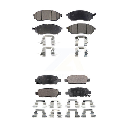 Ceramic Brake Pads Front Rear Kit For INFINITI Nissan Murano G37 G35 EX35 FX35