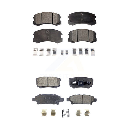 Ceramic Brake Pads Front Rear Kit For 2007 Mitsubishi Lancer