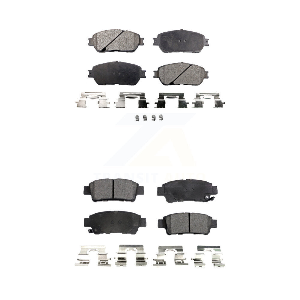 Ceramic Brake Pads Front Rear Kit For 2004-2010 Toyota Sienna