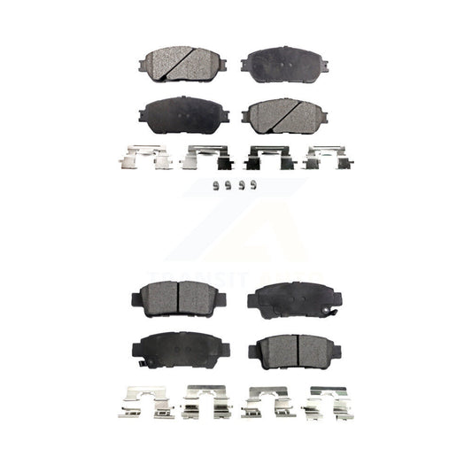 Ceramic Brake Pads Front Rear Kit For 2004-2010 Toyota Sienna