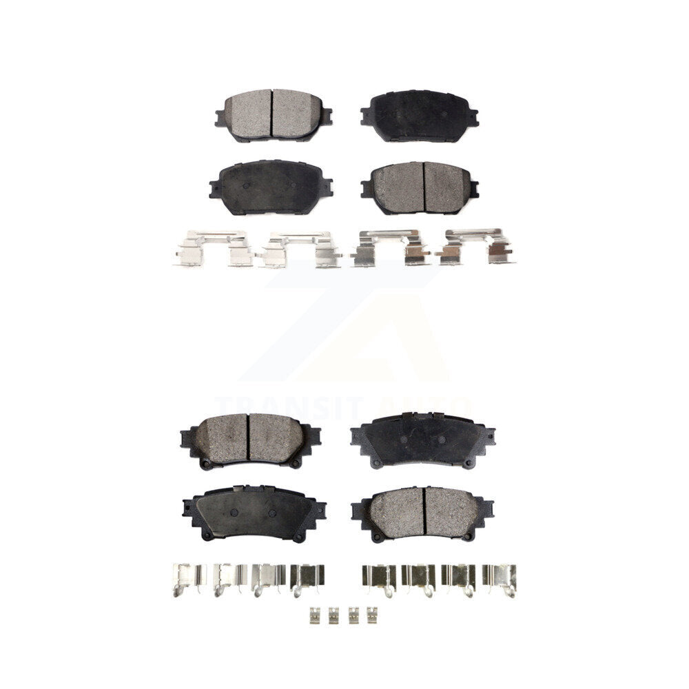 Ceramic Brake Pads Front Rear Kit For 2014 Lexus IS250 C F Sport