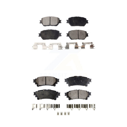 Ceramic Brake Pads Front Rear Kit For 2014 Lexus IS250 C F Sport