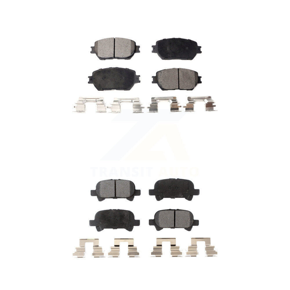 Ceramic Brake Pads Front Rear Kit For Toyota Camry Vehicles Manufactured In USA