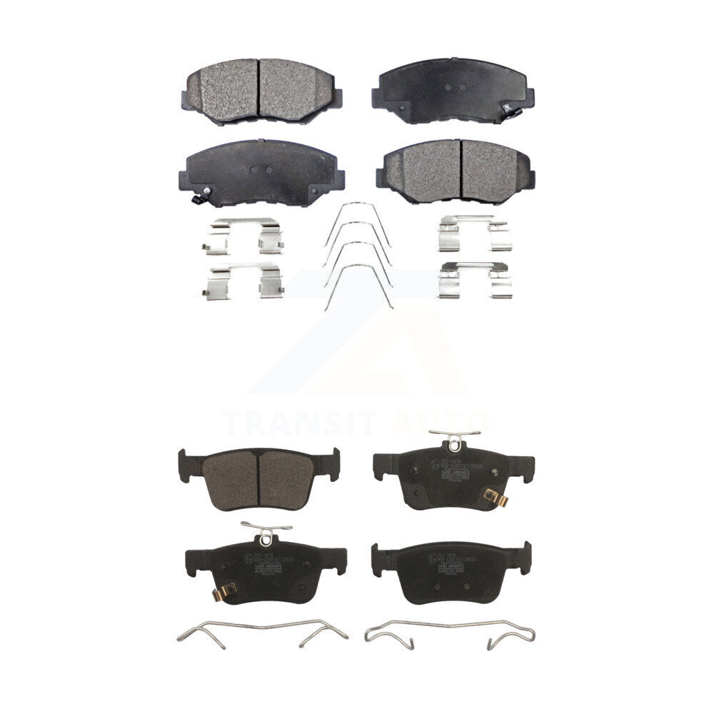 Ceramic Brake Pads Front Rear Kit For Honda Civic