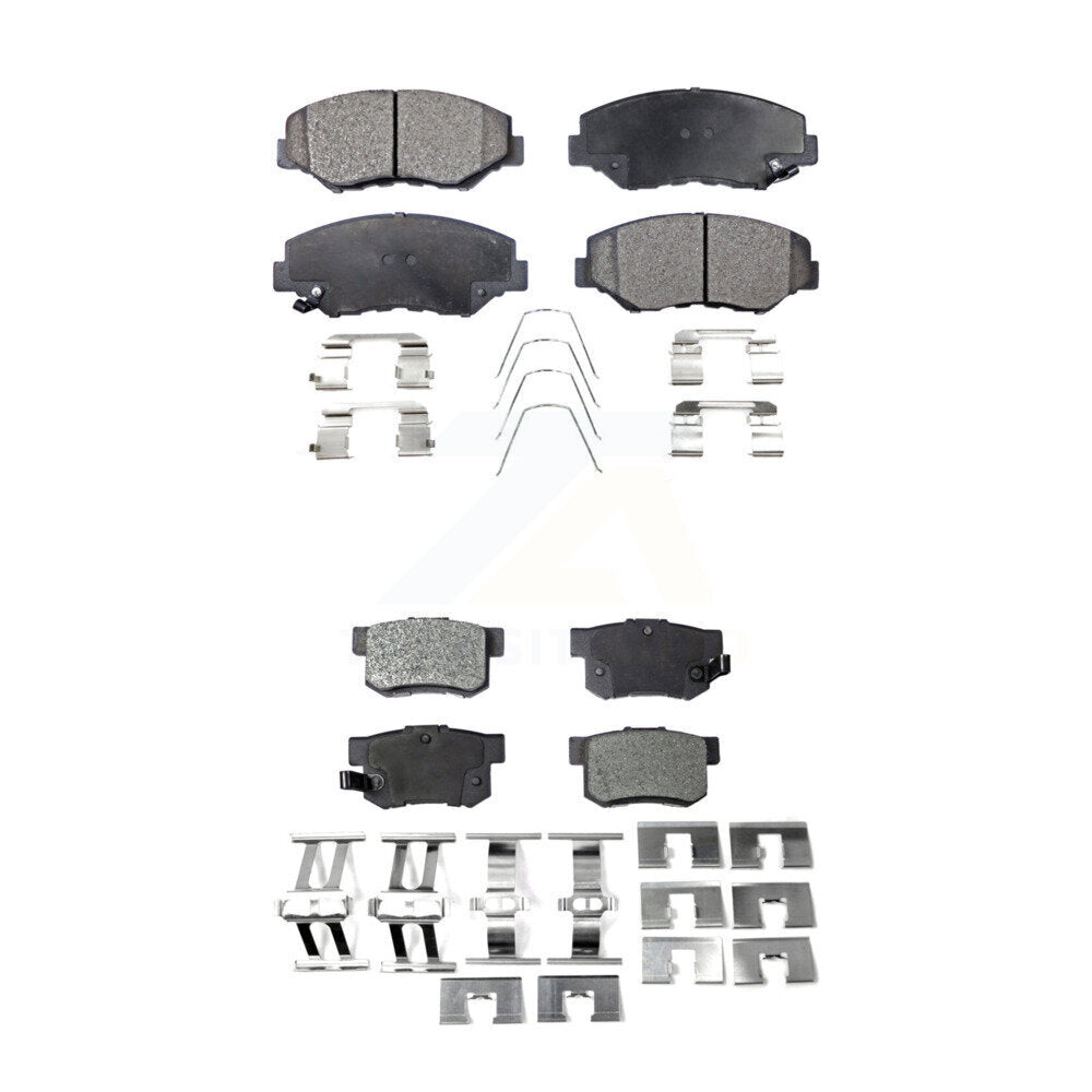 Ceramic Brake Pads Front Rear Kit For Honda Civic Accord CR-V Element Acura ILX