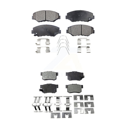 Ceramic Brake Pads Front Rear Kit For Honda Civic Accord CR-V Element Acura ILX