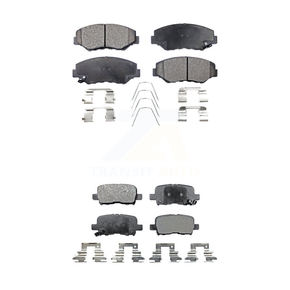 Ceramic Brake Pads Front Rear Kit For 2003-2008 Honda Pilot