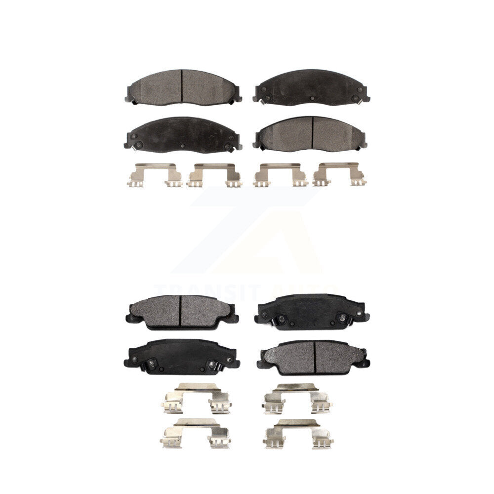 Ceramic Brake Pads Front Rear Kit For Pontiac Grand Prix Cadillac CTS STS