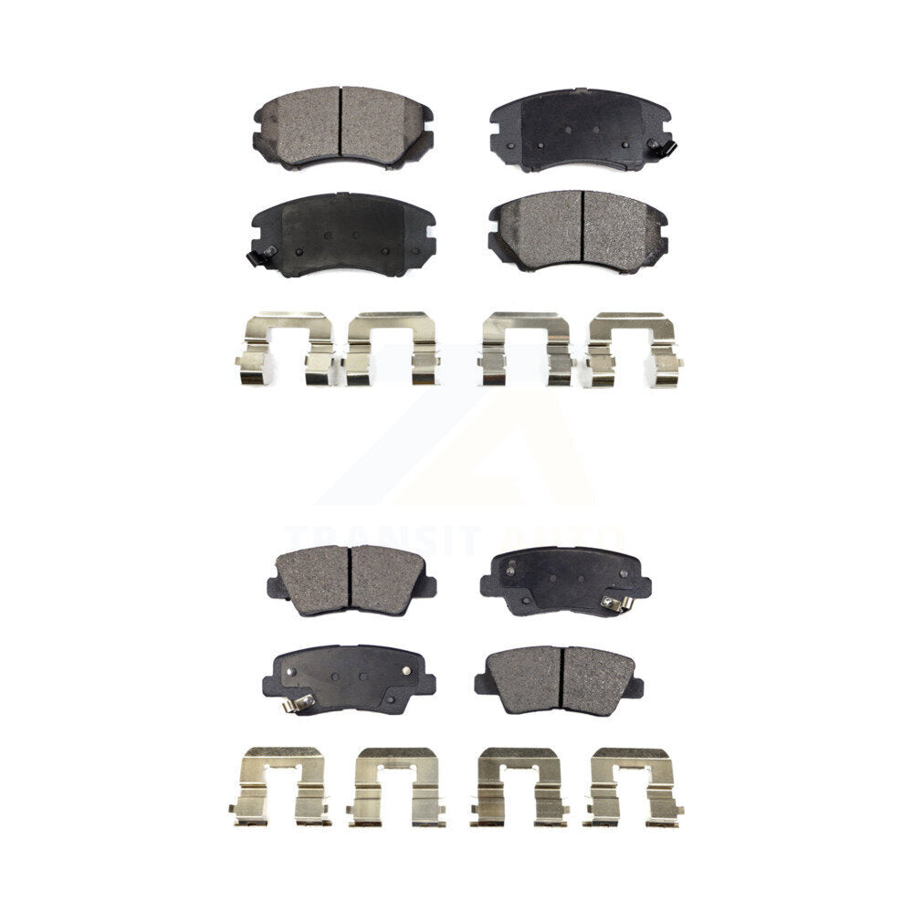 Ceramic Brake Pads Front Rear Kit For Kia Hyundai Soul Elantra Sonata Amanti