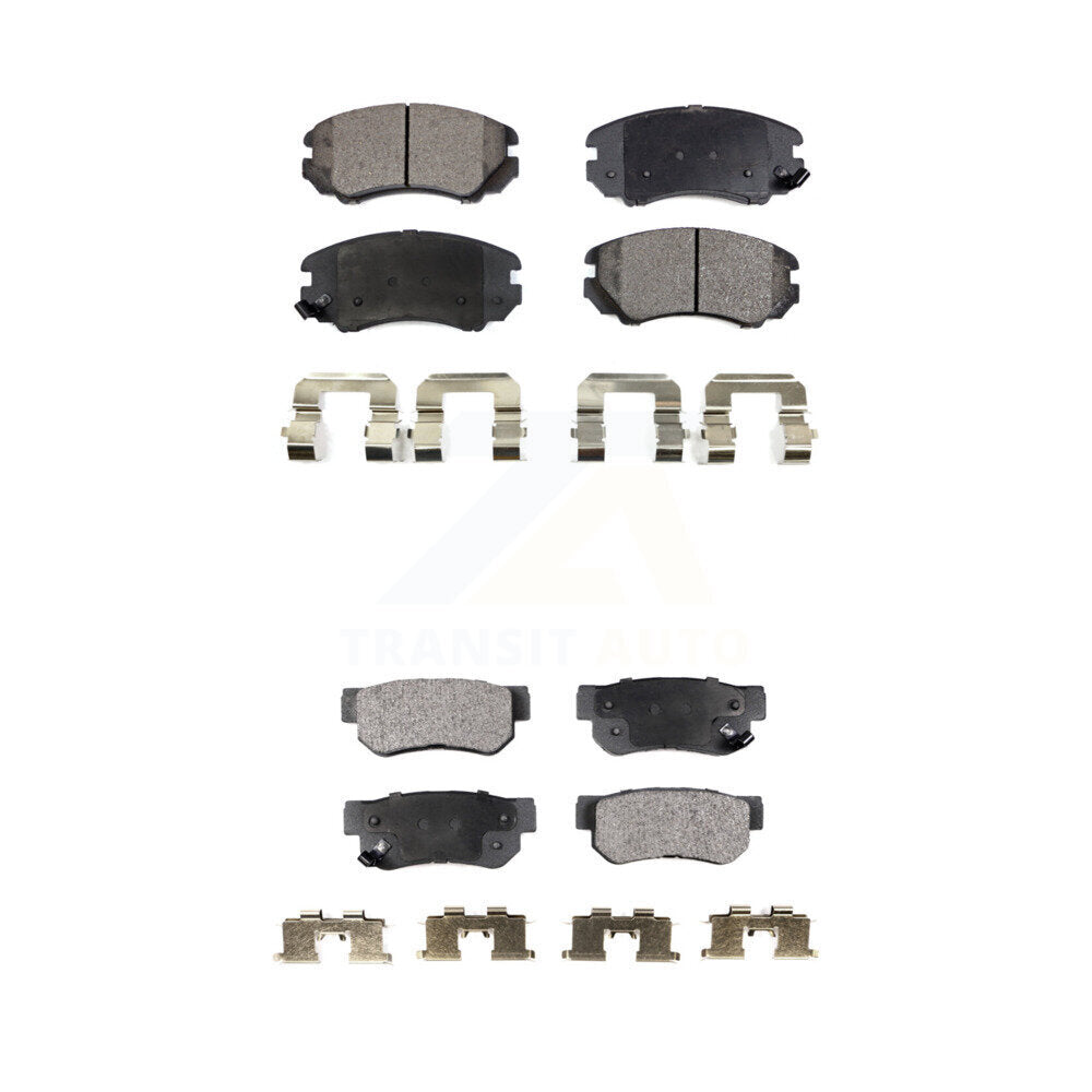 Ceramic Brake Pads Front Rear Kit For Hyundai Elantra Tucson Kia Sportage Sonata