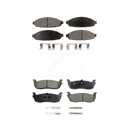 Ceramic Brake Pads Front Rear Kit For 2003-2010 Lincoln Town Car Limousine