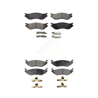 Ceramic Brake Pads Front Rear Kit For Dodge Ram 1500 Durango Van