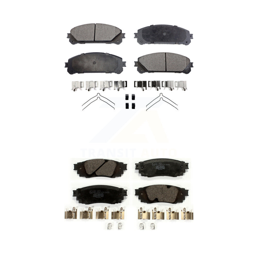Ceramic Brake Pads Front Rear Kit For Lexus RX350 RX450h RX350L RX450hL