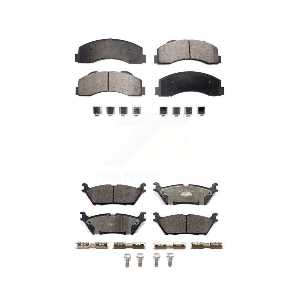 Ceramic Brake Pads Front Rear Kit For Ford F-150 With Electric Parking