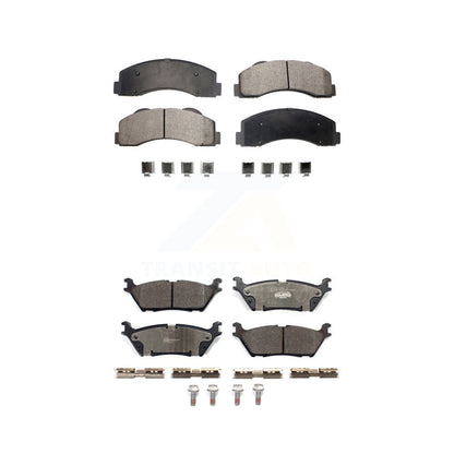 Ceramic Brake Pads Front Rear Kit For Ford F-150 With Electric Parking