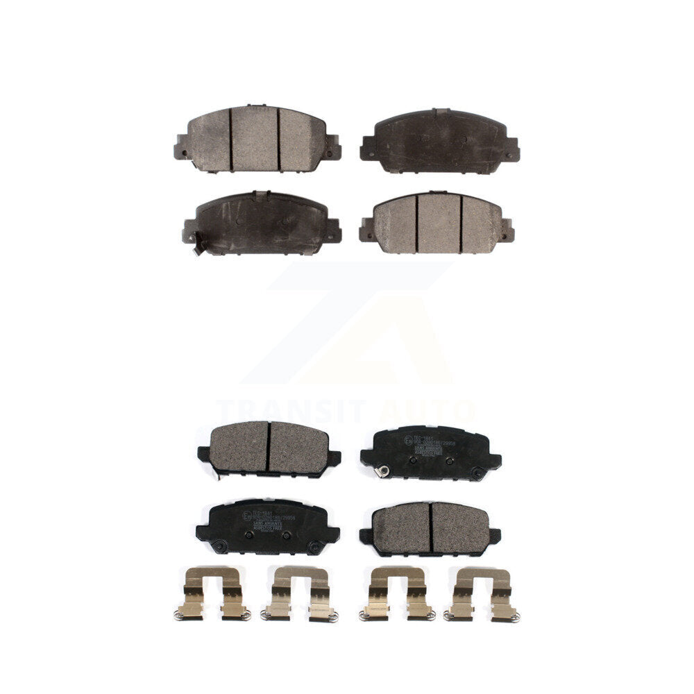 Ceramic Brake Pads Front Rear Kit For 2016-2022 Honda HR-V