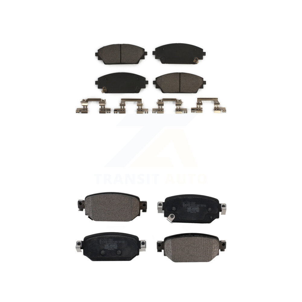 Ceramic Brake Pads Front Rear Kit For 2019-2022 Mazda CX-3
