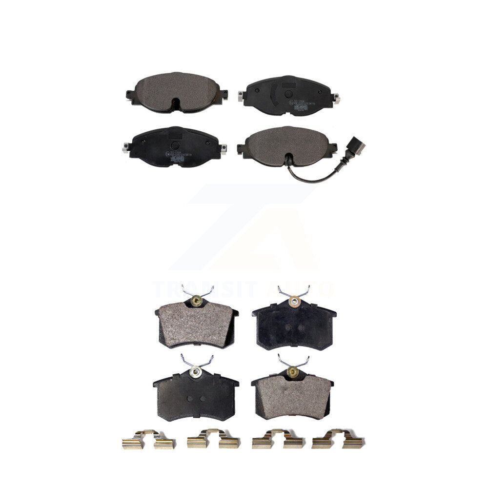 Ceramic Brake Pad Front Rear Kit For 15 Volkswagen Golf SportWagen DIESEL engine