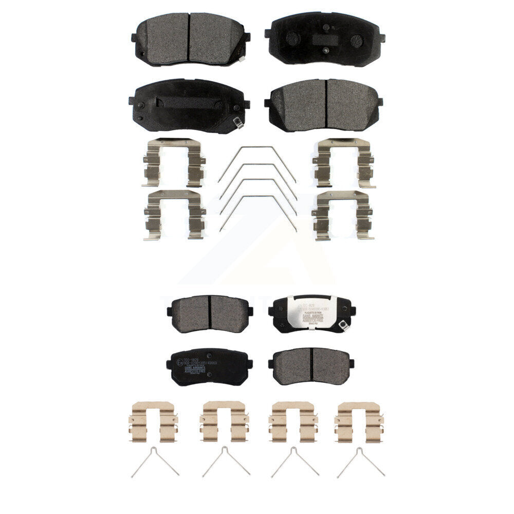 Ceramic Brake Pads Front Rear Kit For Kia Optima With Manual Parking