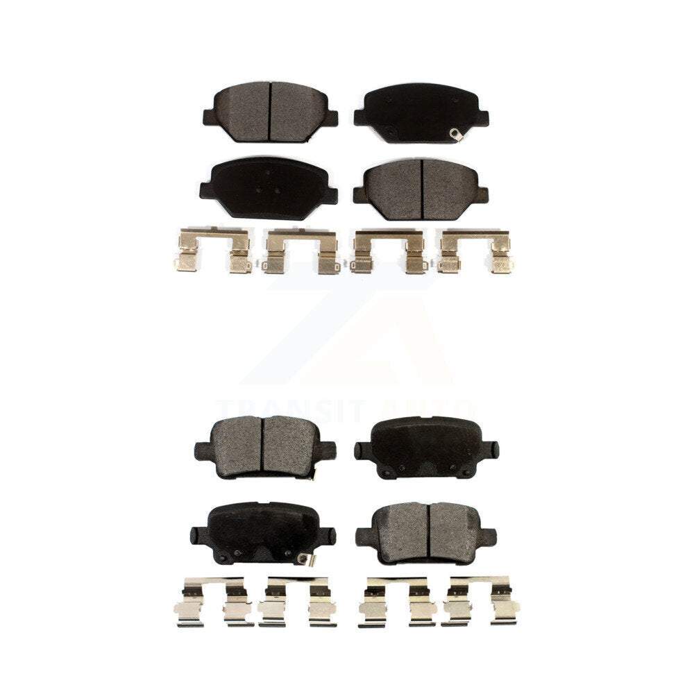 Ceramic Brake Pads Front Rear Kit For Chevrolet Equinox GMC Terrain Buick Regal