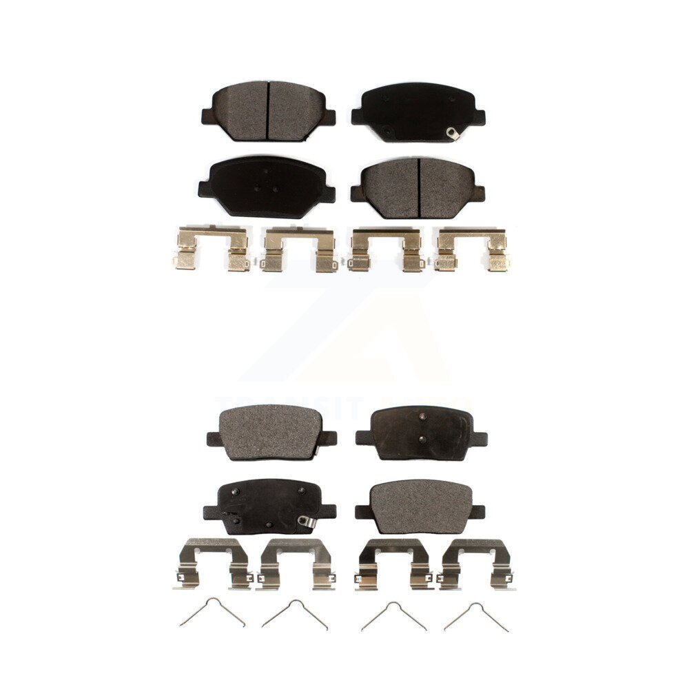 Ceramic Brake Pads Front Rear Kit For Chevrolet Camaro Without Brembo Calipers