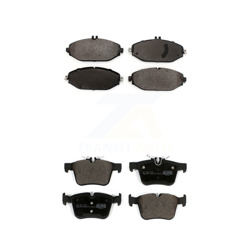 Ceramic Brake Pads Front Rear Kit For Mercedes-Benz C300 Without Sport Package