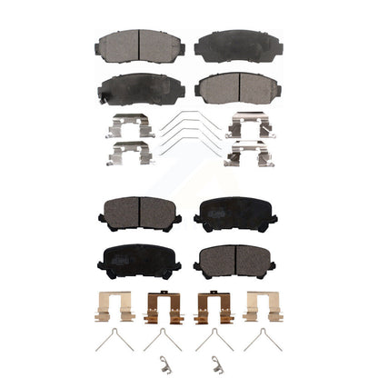 Ceramic Brake Pads Front Rear Kit For 2019-2024 Honda Passport