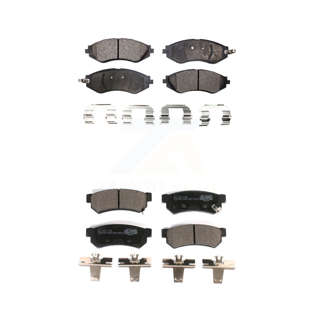 Ceramic Brake Pads Front Rear Kit For Chevrolet Spark EV