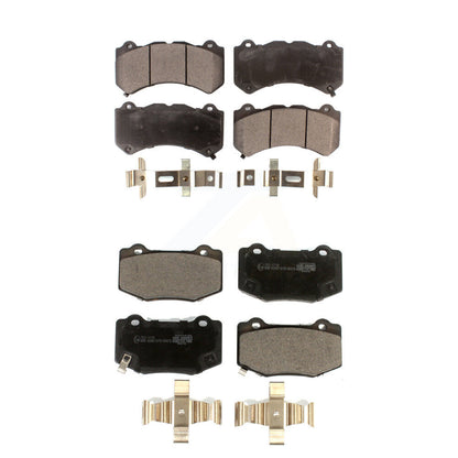 Ceramic Brake Pads Front Rear Kit For Chevrolet Corvette Cadillac ATS Camaro