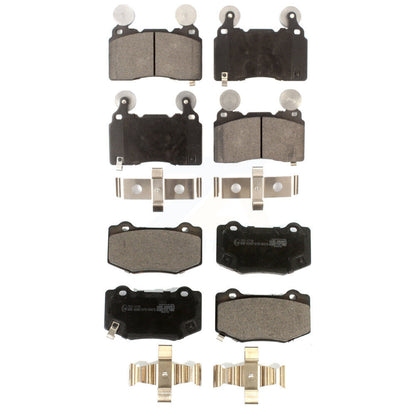 Ceramic Brake Pads Front Rear Kit For Chevrolet Corvette Camaro