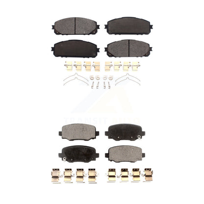 Ceramic Brake Pads Front Rear Kit For Jeep Cherokee With Dual Piston Caliper