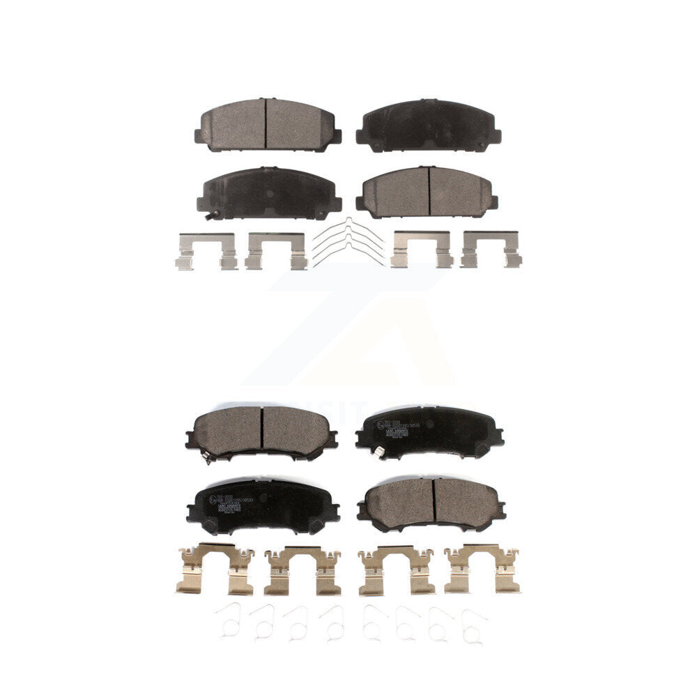 Ceramic Brake Pads Front Rear Kit For 2017-2023 Nissan TITAN