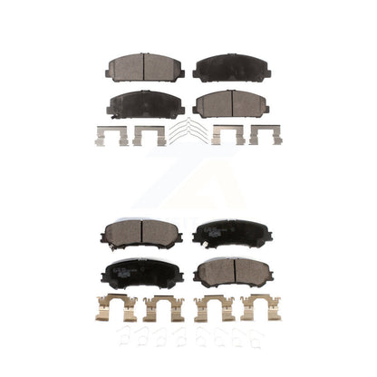 Ceramic Brake Pads Front Rear Kit For 2017-2023 Nissan TITAN