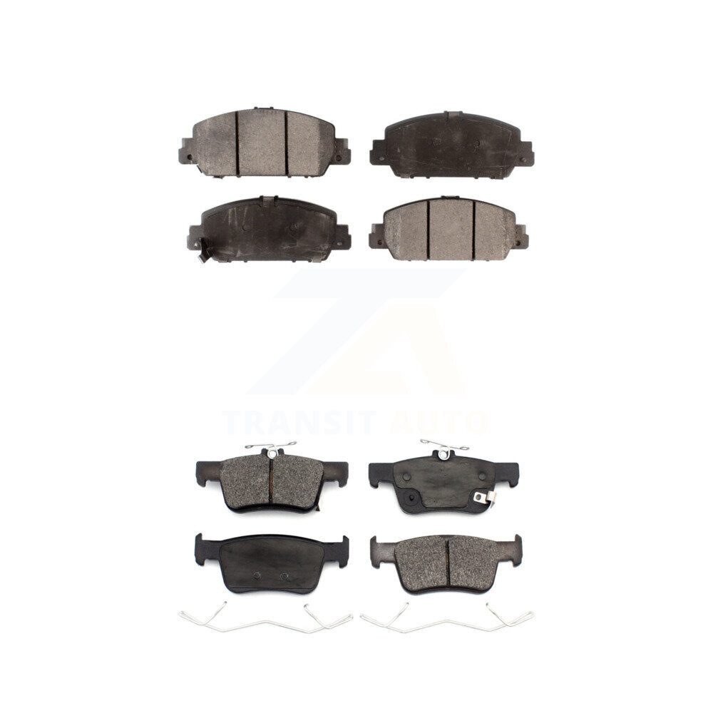 Ceramic Brake Pads Front Rear Kit For Honda Accord