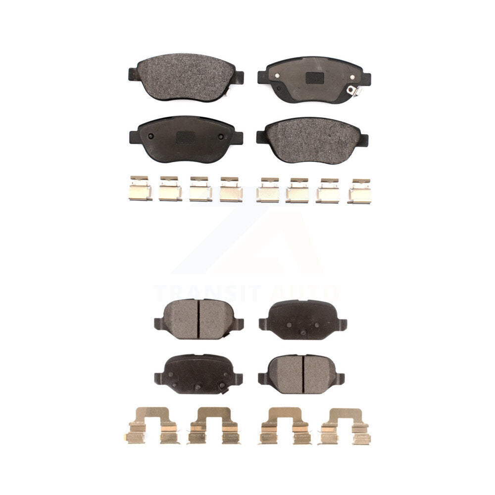 Ceramic Brake Pads Front Rear Kit For Fiat 500