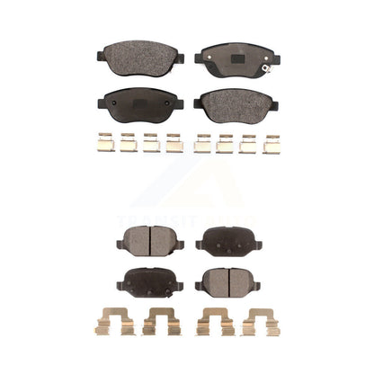Ceramic Brake Pads Front Rear Kit For Fiat 500