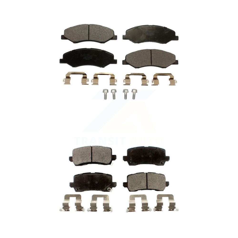 Ceramic Brake Pads Front Rear Kit For 2018-2023 Honda Odyssey