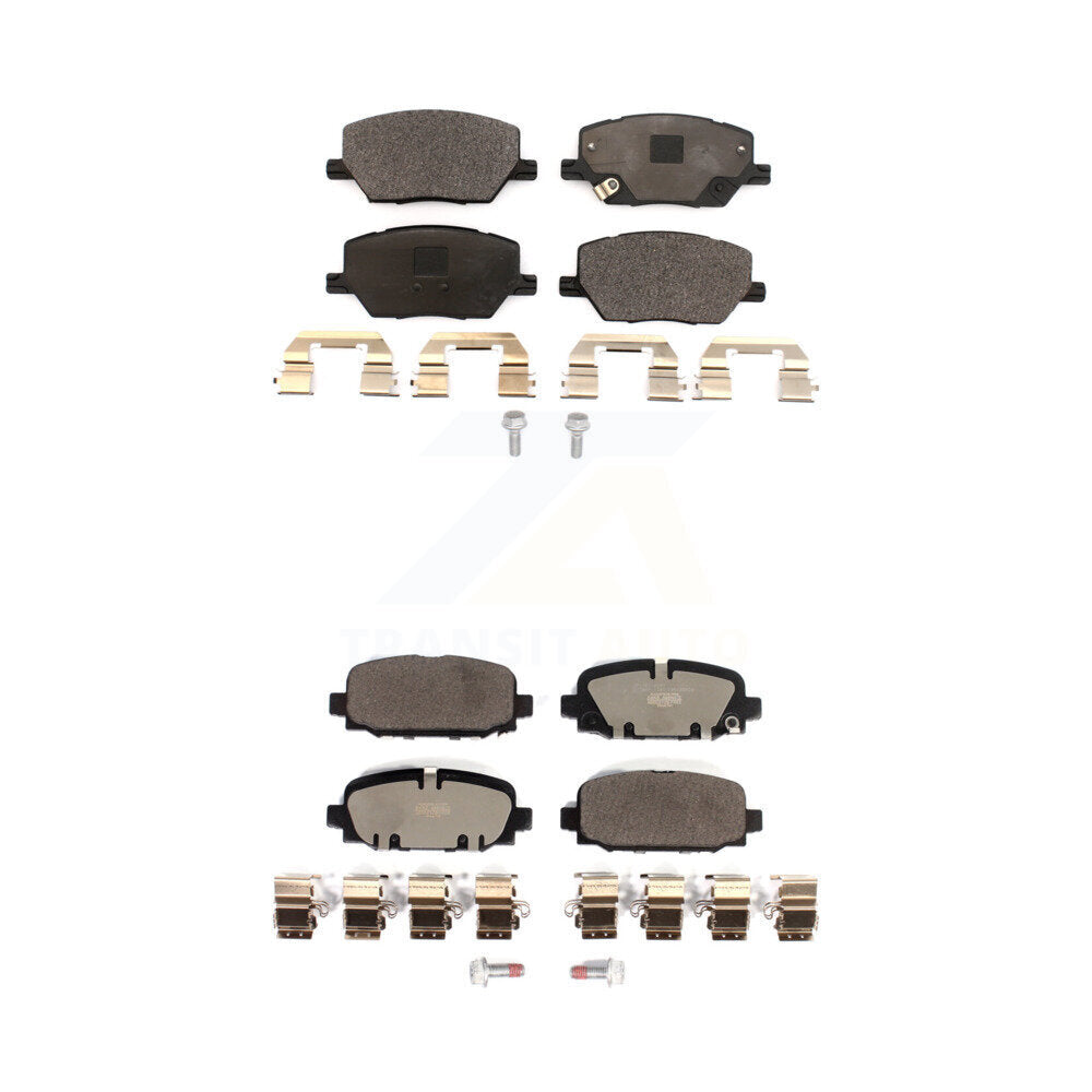 Ceramic Brake Pads Front Rear Kit For 2018-2023 Jeep Compass